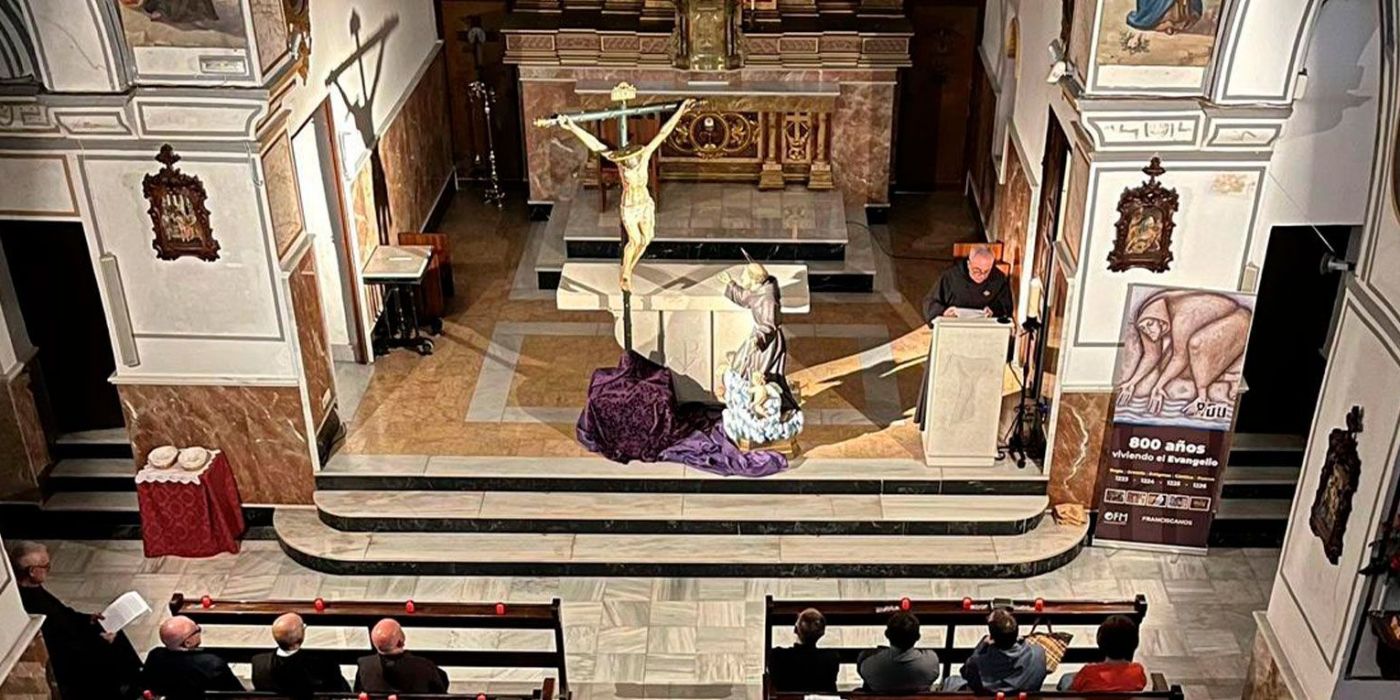 Vigilia de oración en Cocentaina. 800 años Impresión de los Estigmas de San Francisco